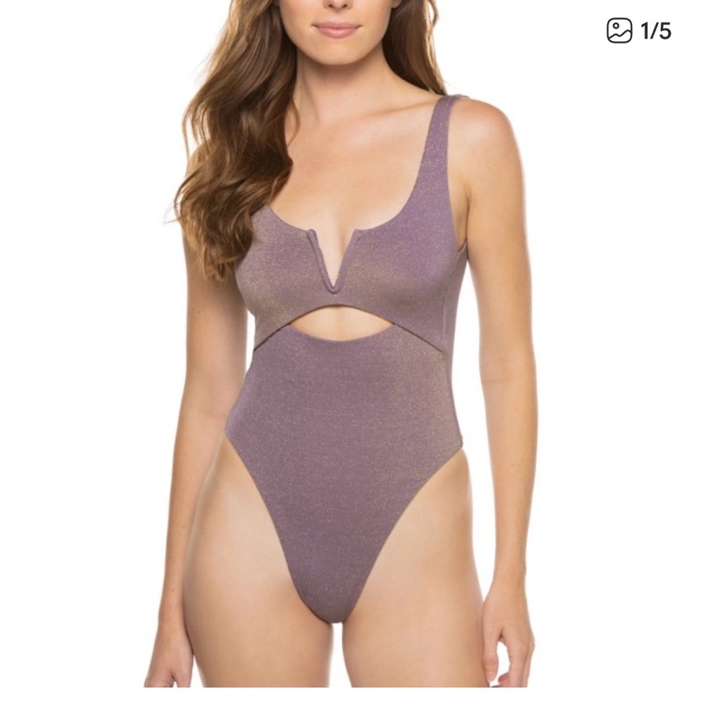 Summerful One Piece Swimsuit in gold sparkle. Never worn and tags on.